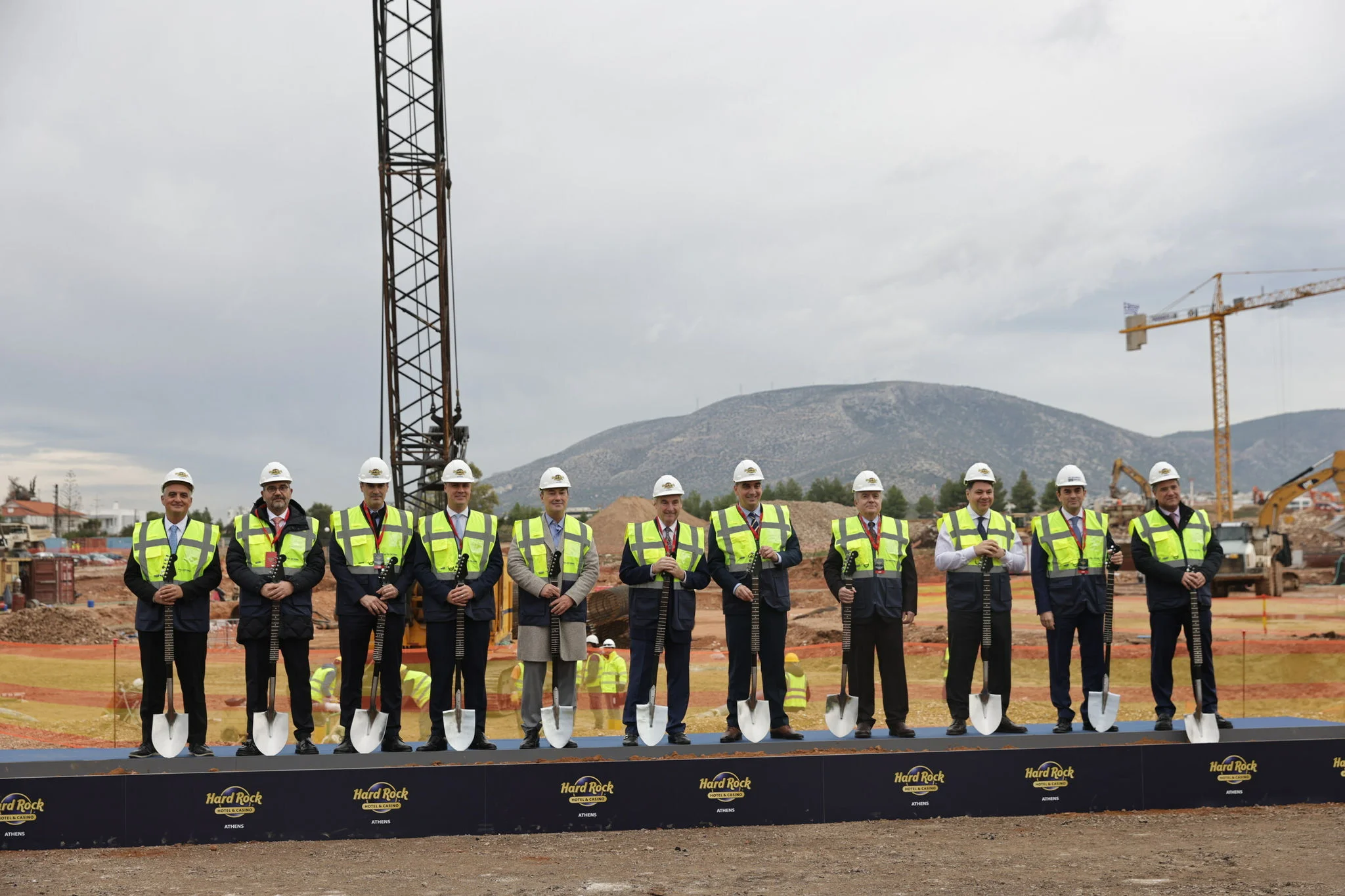 Athens team breaking ground