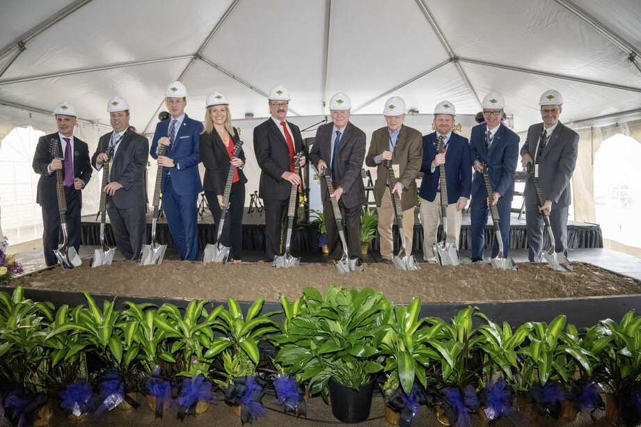 breaking ground