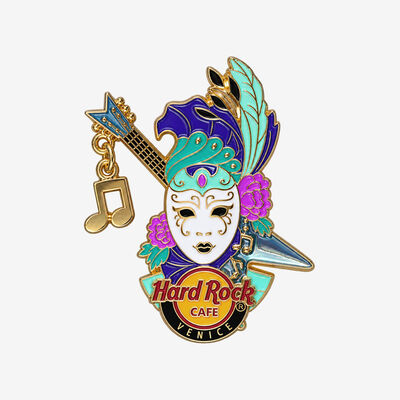 Venice Carnival 3D Mask with Dangle Pin